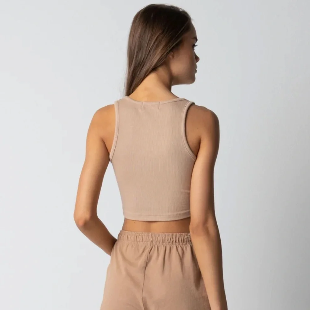 Talentless CROP MODAL TANK - NUDES - M - Picture 4 of 6